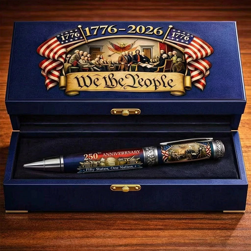 🎁Perfect For Any Patriot   — USA 250th Anniversary   Notebook & Pen Set, 1776–   2026 Patriotic Gift