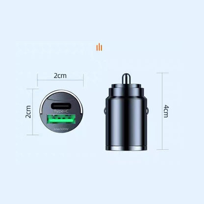 Bil Laddare - Snabbladdningsadapter/Car Charger - Fast charging adapter