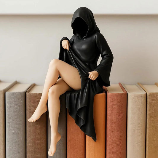 Mystisk staty – Drottning i svart dekorativ figur
