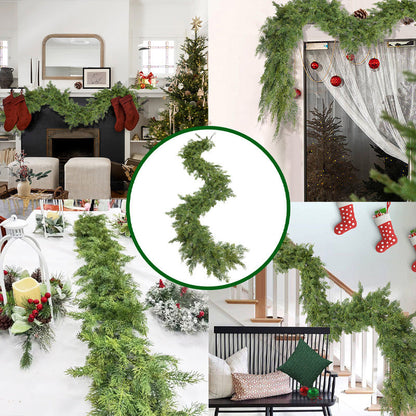 Faux Greenery Knockford Tallnålar Mjukt gummi Rotting Garland