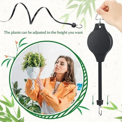 🌳 Utdragbar lyftkorg Trädgårdskrok