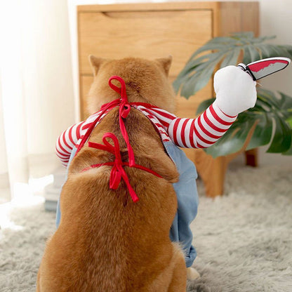 Halloween Husdjur Hund Cowboy Ryttare Dräkt