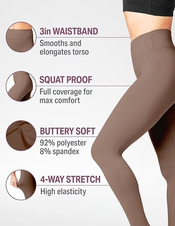 🎁Sista dagen 49 % rabatt🔥Hög midja, magkontroll och kroppsformande träningslegging