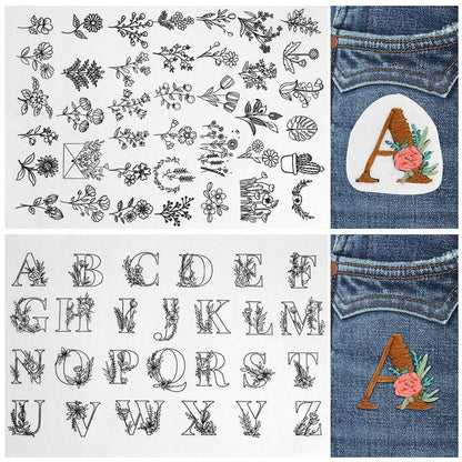 🌸Flower Lines Designed Flower Border Patterns Embroidery Patterns – Embroidery & Stitch for Beginner