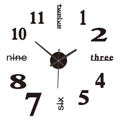 ⏰3D väggdekaler, dekorativa klockor/3D väggdekaler, dekorativa klockor