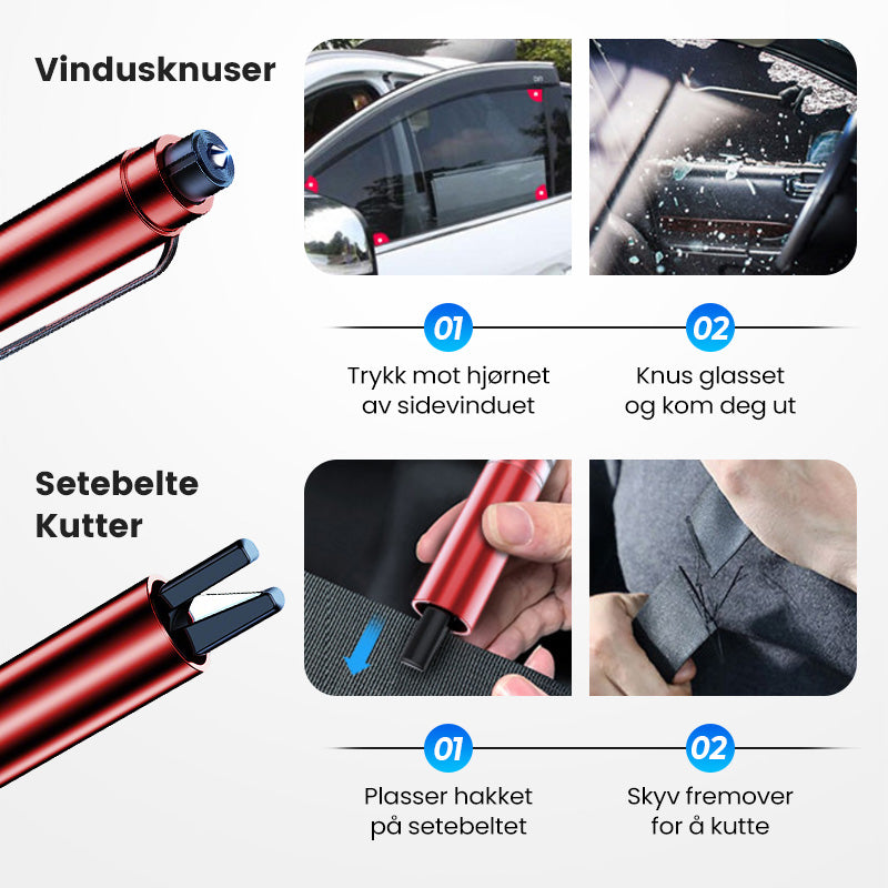 Mini nödverktyg för utrymning ur bil