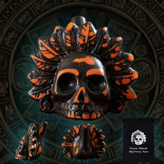 Aztec Death Whistle – Realistisk leksak i form av en skrikande människoskalle