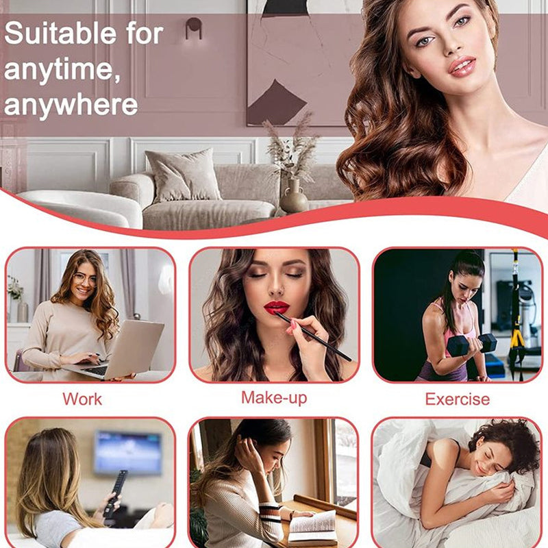 🌸 Satin Heatless Curling Rod Kit - Effortless Curls, hårvänlig skönhetshemlighet!