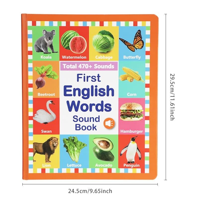 English reading book/Mitt Första Engelska Leksaksljud – 470+ Ord, 21 Teman & Roliga Ordspel! Perfekt Språkleksak för Barn! 🇬🇧