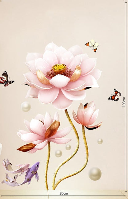 🔥Last Day Promotion 49% RABATT🔥Blomster väggdekal tapet