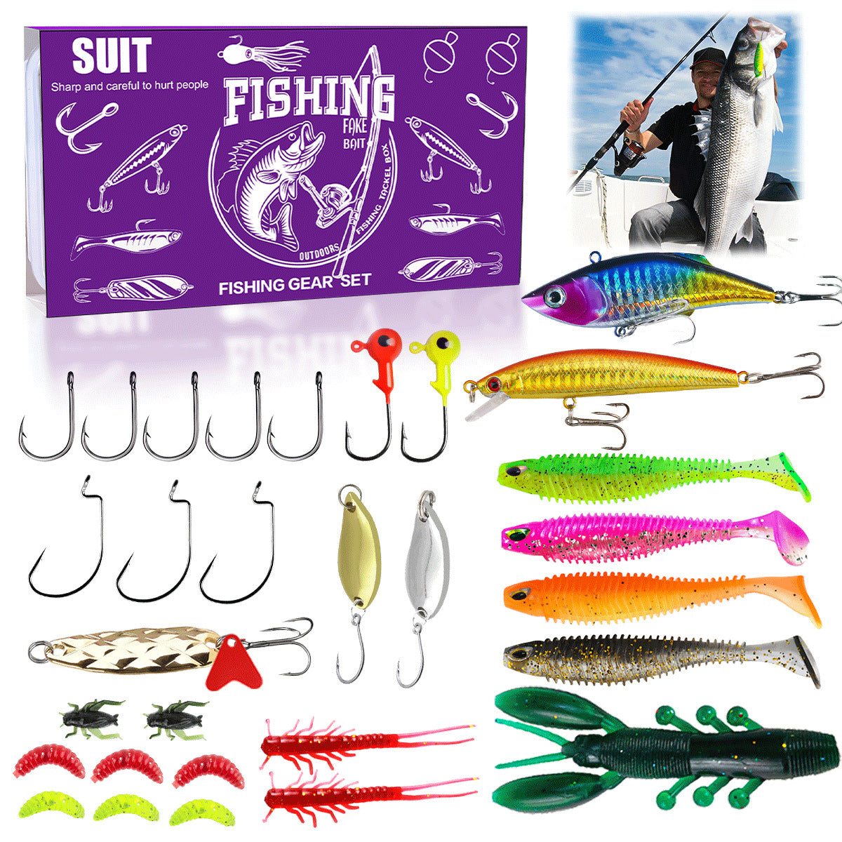 Julkalender för bete och dragfiske, presentask 🎣🎄