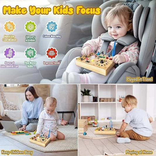 Montessorileksaker, sensoriska reseleksaker, idealisk present för pojkar och flickor som är 1+ år gamla