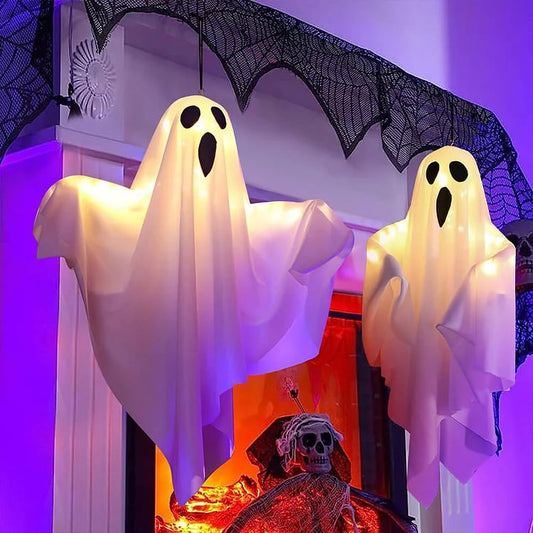 👻Halloween-ljusande spök-kronkrona🎃