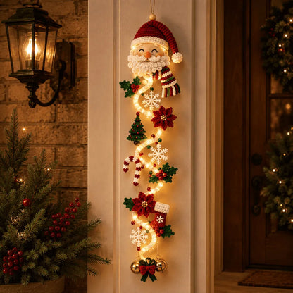 ⏳ Last day with 49% off – 🎄MerryCascade™ illuminated Christmas door hanger | 6 festive light designs✨