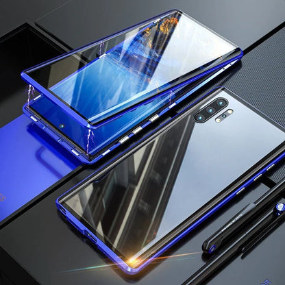 Dubbelsidigt Telefonfodral Av Magnetiskt Härdat Glas