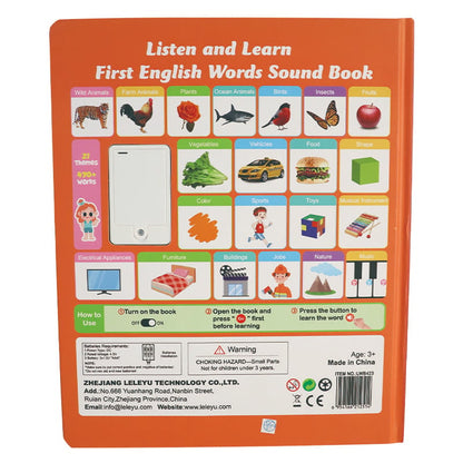 English reading book/Mitt Första Engelska Leksaksljud – 470+ Ord, 21 Teman & Roliga Ordspel! Perfekt Språkleksak för Barn! 🇬🇧