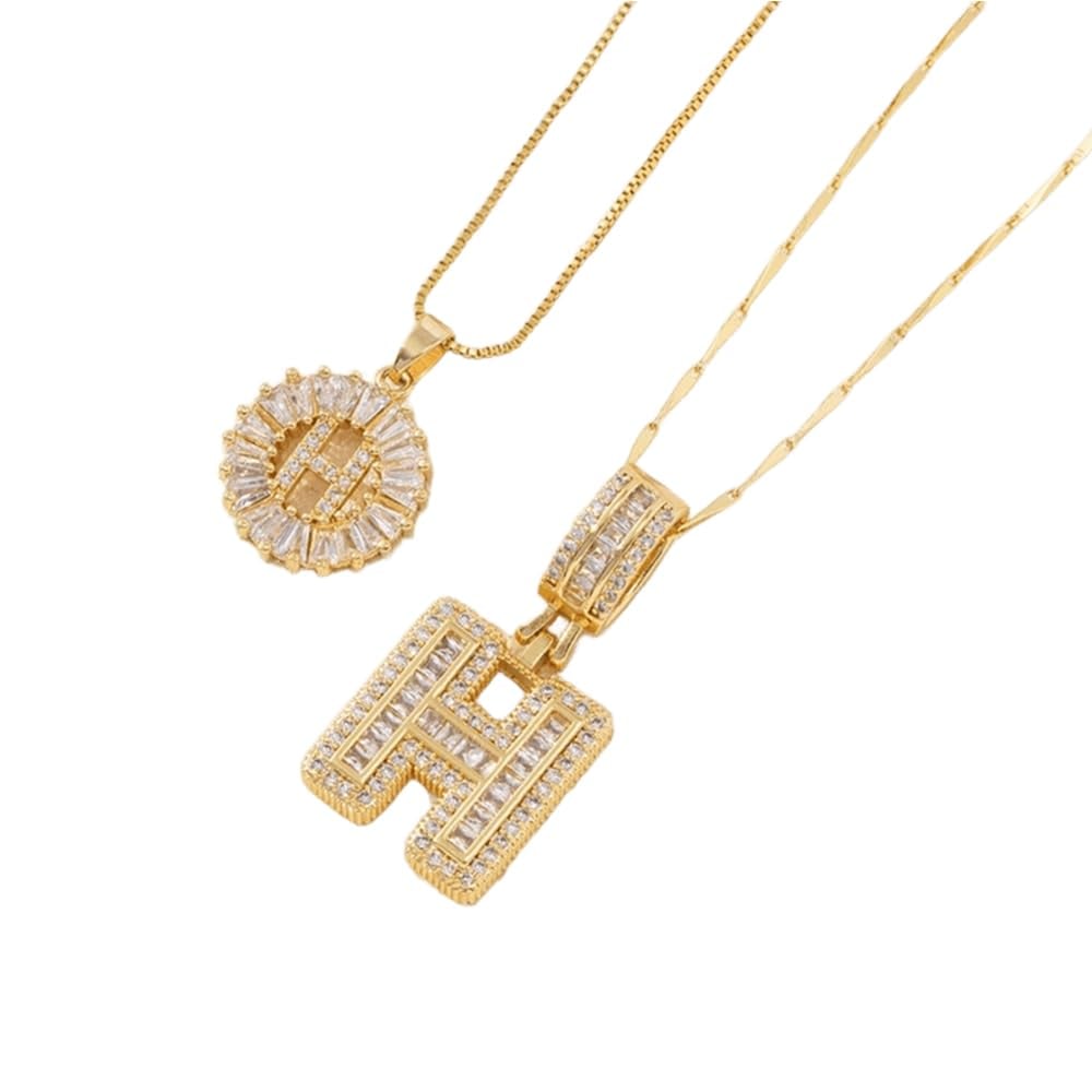 ⭐50% RABATT⭐Alfabetet Hängsmycke Halsband Set