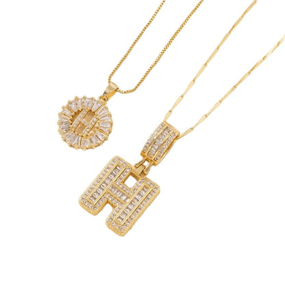 ⭐50% RABATT⭐Alfabetet Hängsmycke Halsband Set