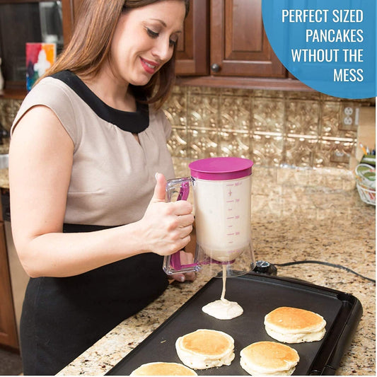 🧁Deg cupcake pannkaka delare dispenser verktyg/batteri separator dispenser