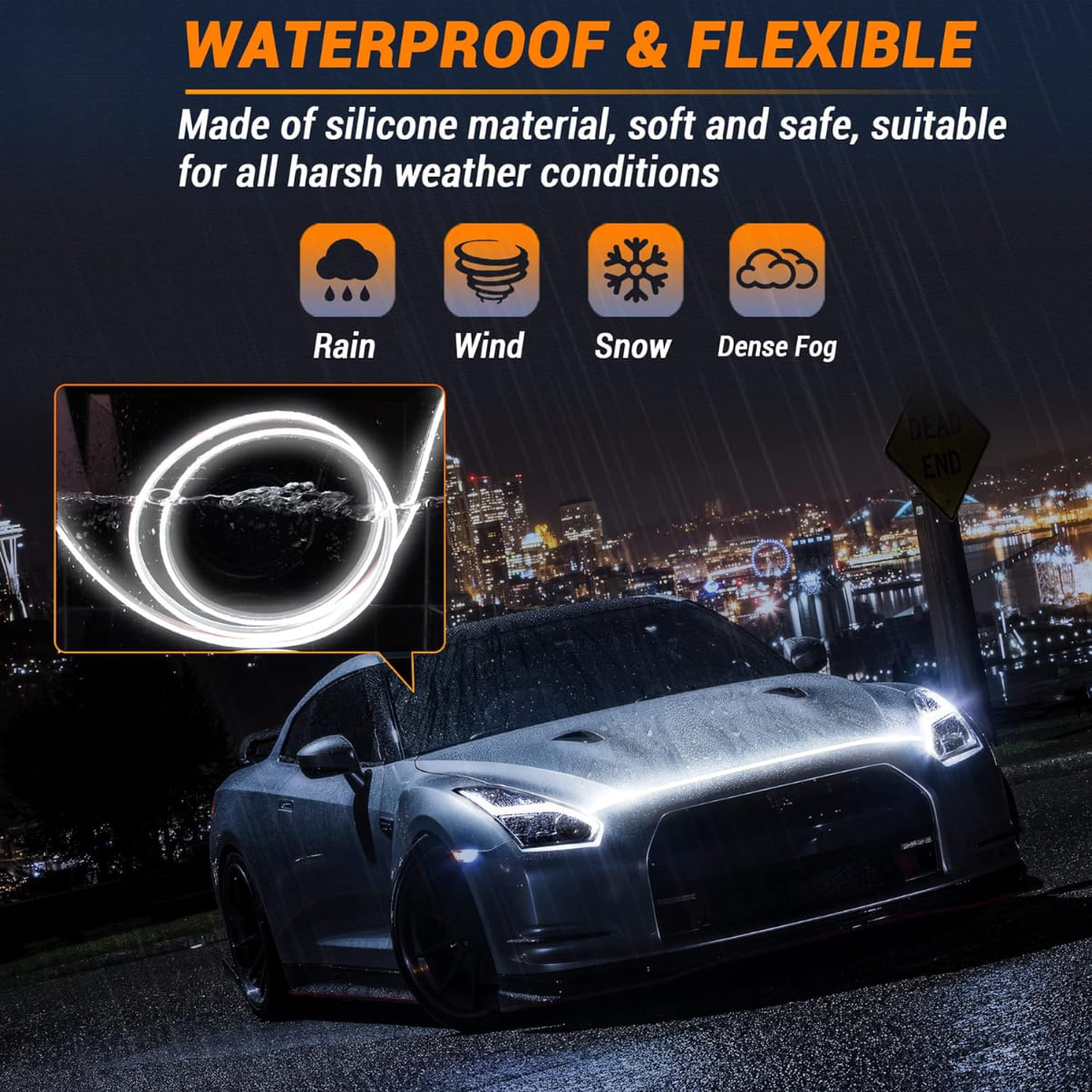 Light strip for car bumper