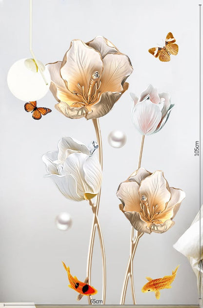 🔥Last Day Promotion 49% RABATT🔥Blomster väggdekal tapet