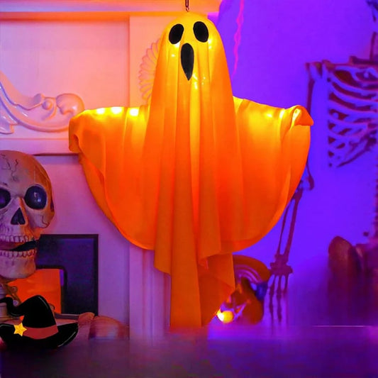 👻Halloween-ljusande spök-kronkrona🎃