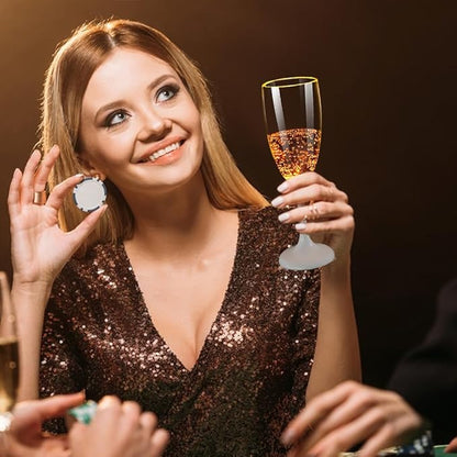 🔥I mörkret, ljusa champagneglas