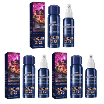 🔥Hot Sale💖Vattentät Glitter Spray Stage Fest Hår och kläder