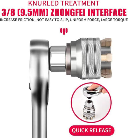 Multifunktions Universal Socket Wrench Tool - Universal Underhållsverktyg