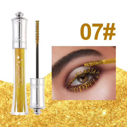 Glittrande Kristalldiamantfärgad Glittermascara
