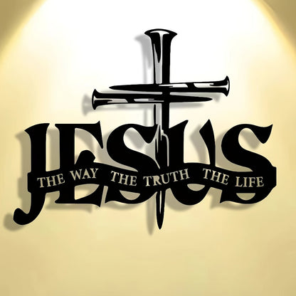 (🎁Sista dagen 49% rabatt)🔥Jesus & Cross Design Wall Art - ⌛Limiterad handgjord seri