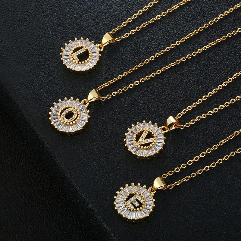 ⭐50% RABATT⭐Alfabetet Hängsmycke Halsband Set