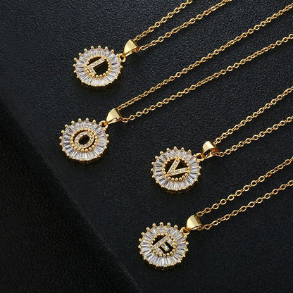 ⭐50% RABATT⭐Alfabetet Hängsmycke Halsband Set