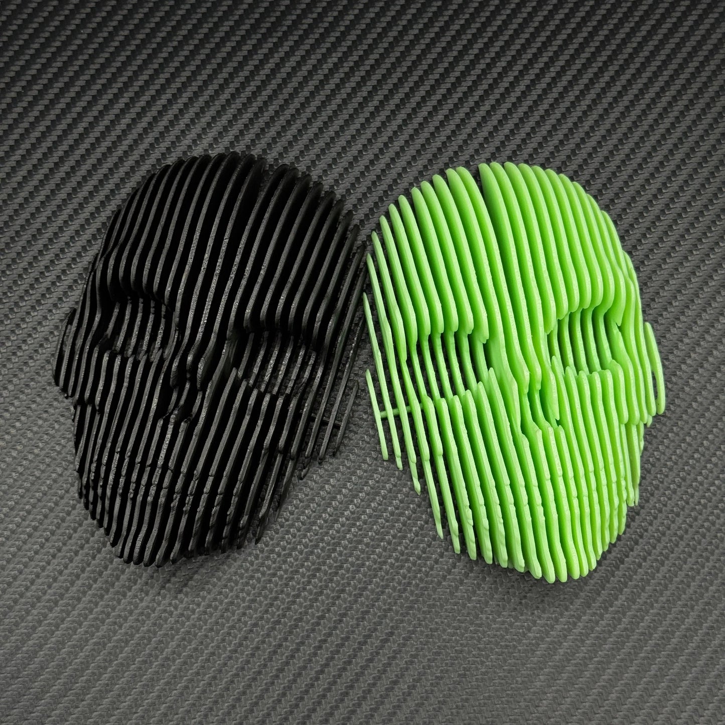 Halloween-dekoration – 3D-printad lysande kvantskalle, självlysande kvantskalle