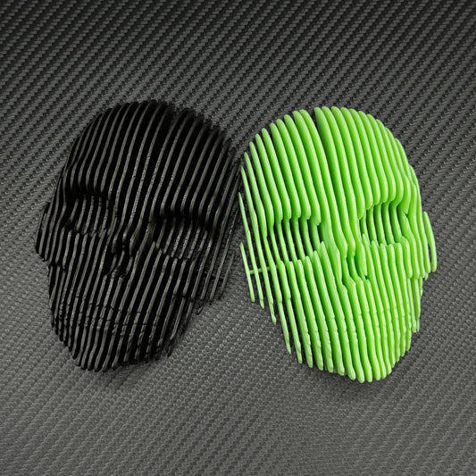 Halloween-dekoration – 3D-printad lysande kvantskalle, självlysande kvantskalle