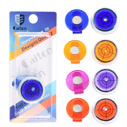 🔥(Golftrainer) Golfbalmarker Ronde dop Clip Mark met waterpasfunctie/Golf Ball Marker Round Cap Clip Mark with Spirit Level Function