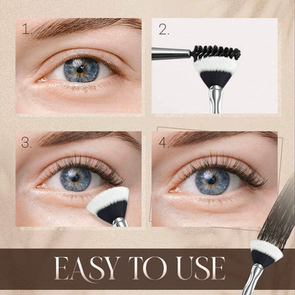 120° Vikbar Fläktborste + Mascara Set