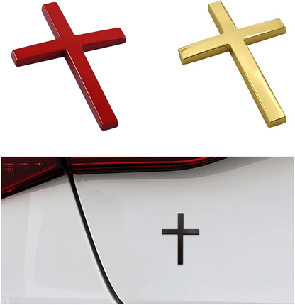 Köp en, få en gratis! ✝️ Metallklistermärke med Jesus Kristus på korset