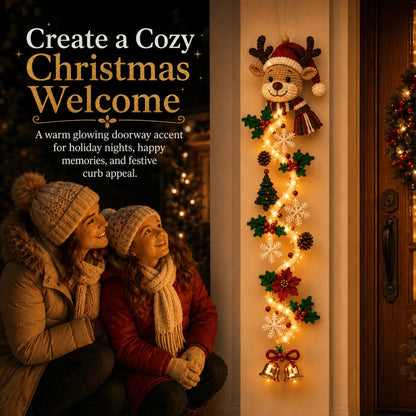⏳ Last day with 49% off – 🎄MerryCascade™ illuminated Christmas door hanger | 6 festive light designs✨