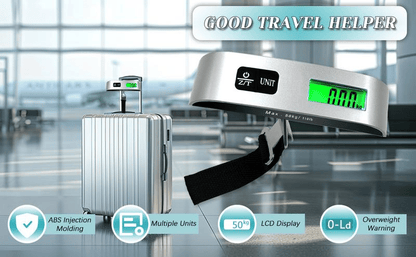 Portable digital luggage scale for accurate weighing
