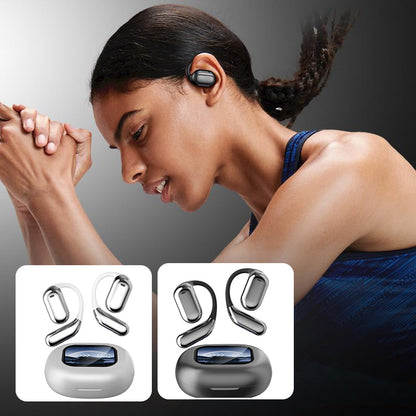 Trådlösa vattentäta hörlurar med pekskärm 🎧