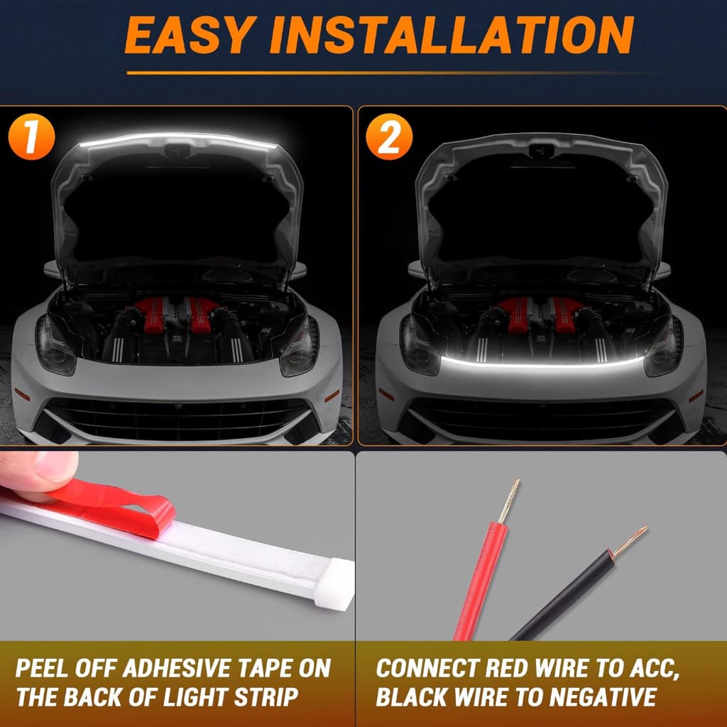 Light strip for car bumper