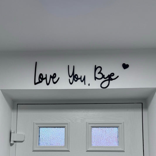 🌿LOVE YOU BYE Träskylt i bohemisk stil för väggdekoration🌿