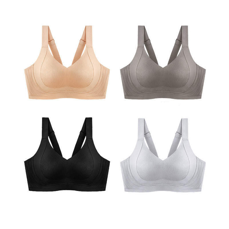 🎁Köp 2, få 1 gratis🔥🏆Trådlös, hudvänlig push-up-bh utan märken