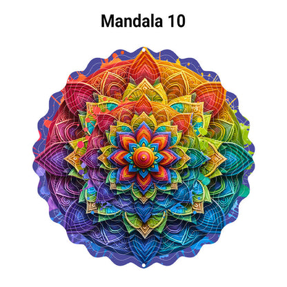 3D färgglada roterande vindspel prydna