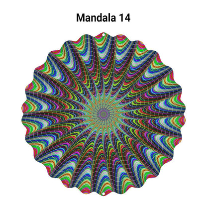3D färgglada roterande vindspel prydna