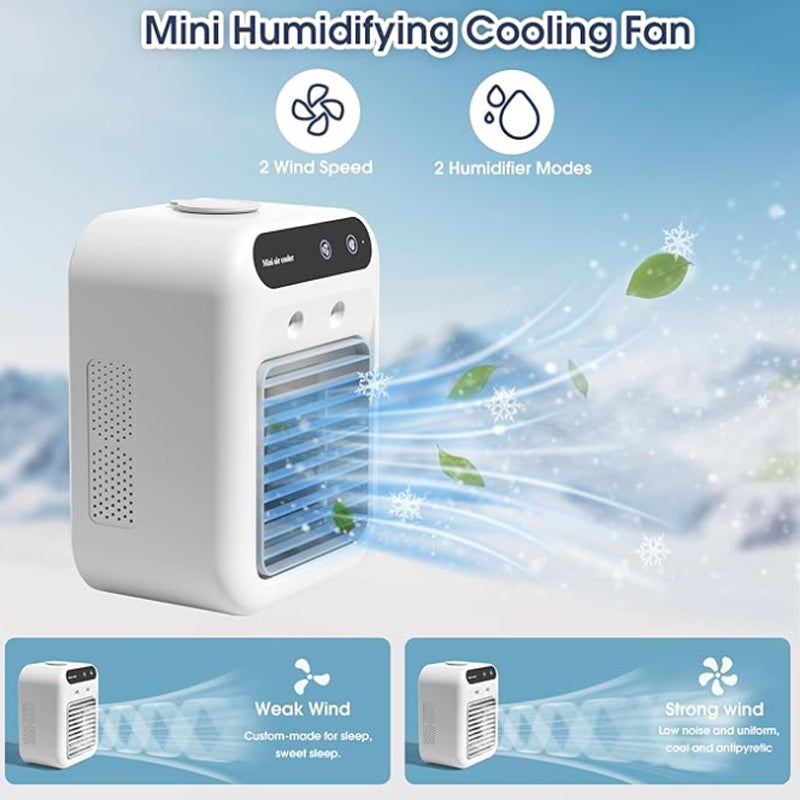 ❄️Bærbart mini luftkonditioneringsanläggning med kyl- och luftfuktighetsfunktion