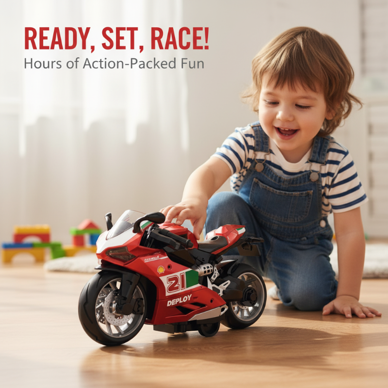 🔥50% OFF 🔧🏍️F2 Cable-Steer Alloy Motorcycle