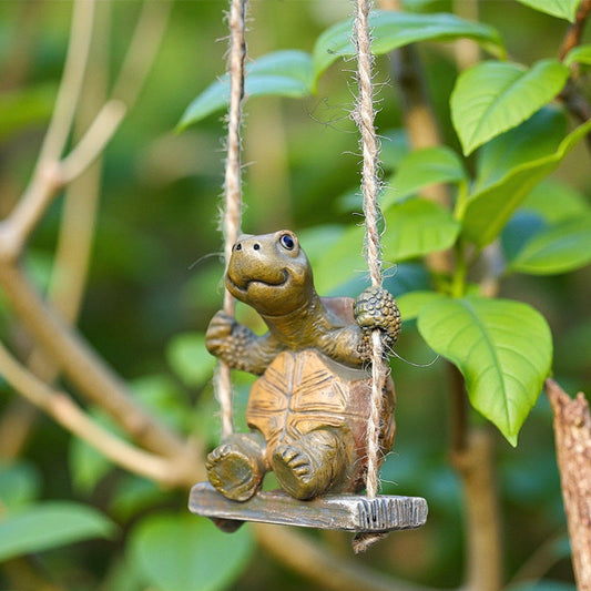 🐢Whimsical Turtle Swing Decor🌿