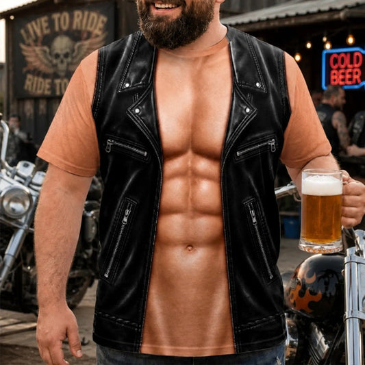 📢📢 50% off!! ⏰Funny men's T-shirt with muscle prin